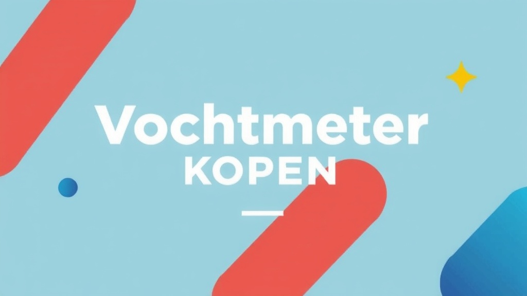 Vochtmeter Kopen: De Sleutel tot een Gezond Huis