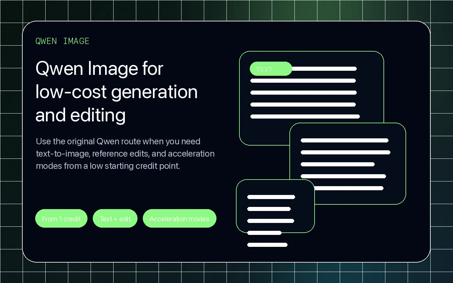 Qwen Image generation and edit overview on UlazAI