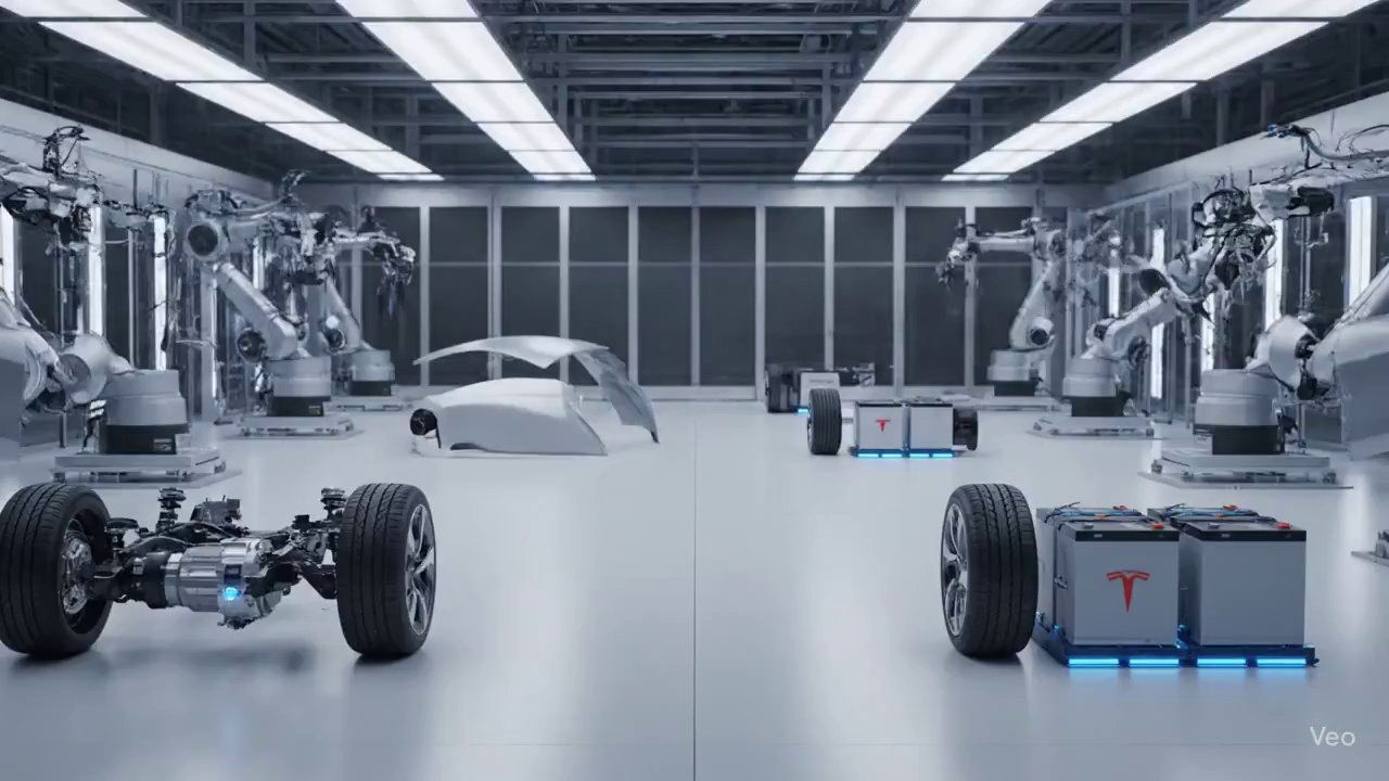 Tesla Model Y Assembly Line: Factory Floor