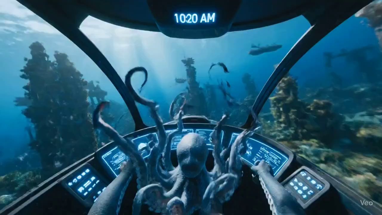 Octopus Pilot's Submersible Chase in Sunken City