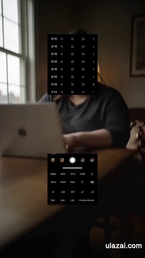 {
"prompt": "Realistic vertical video in a cozy ...