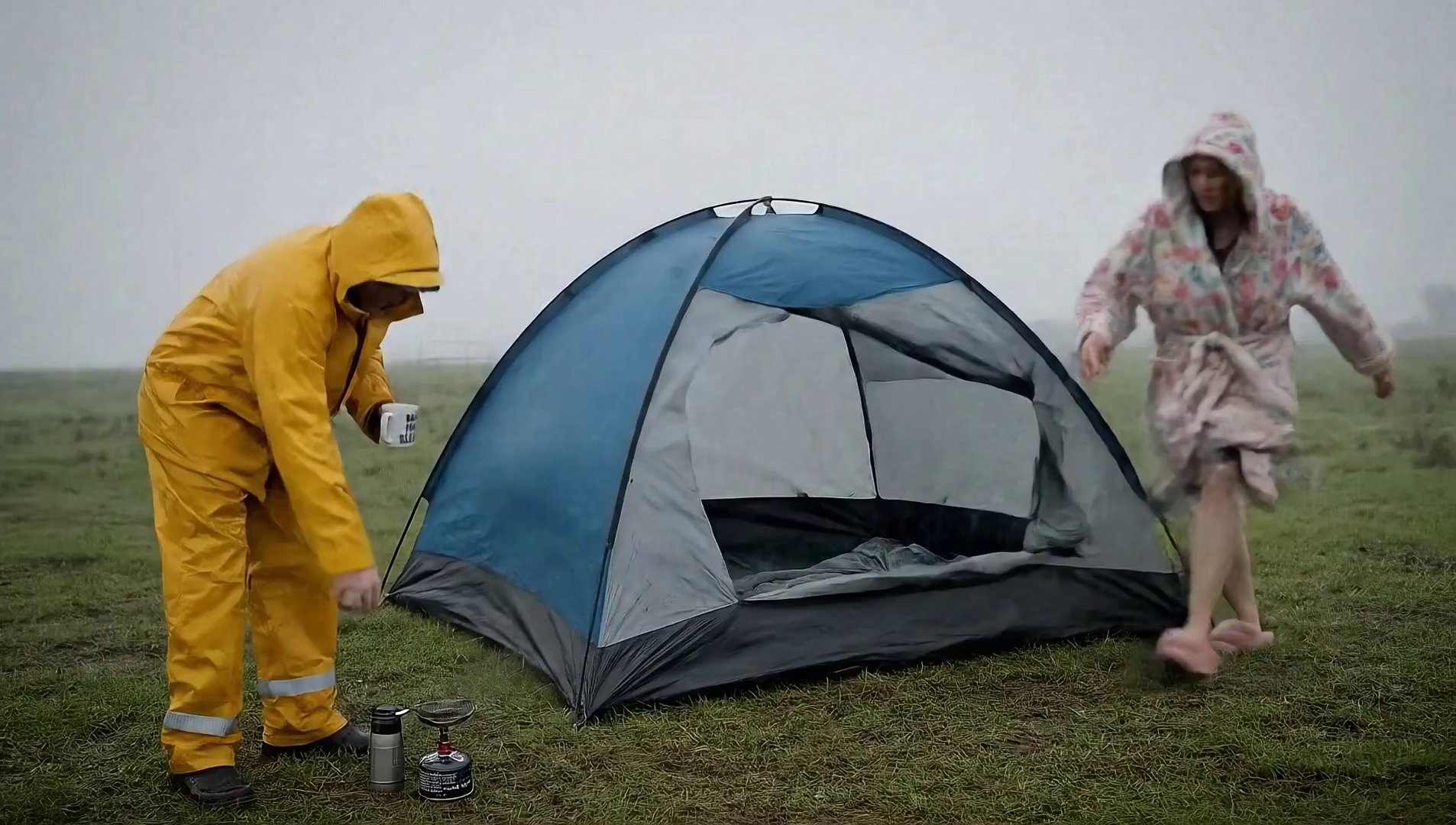 UK Camping: Overcast Skies, Dry Comedy