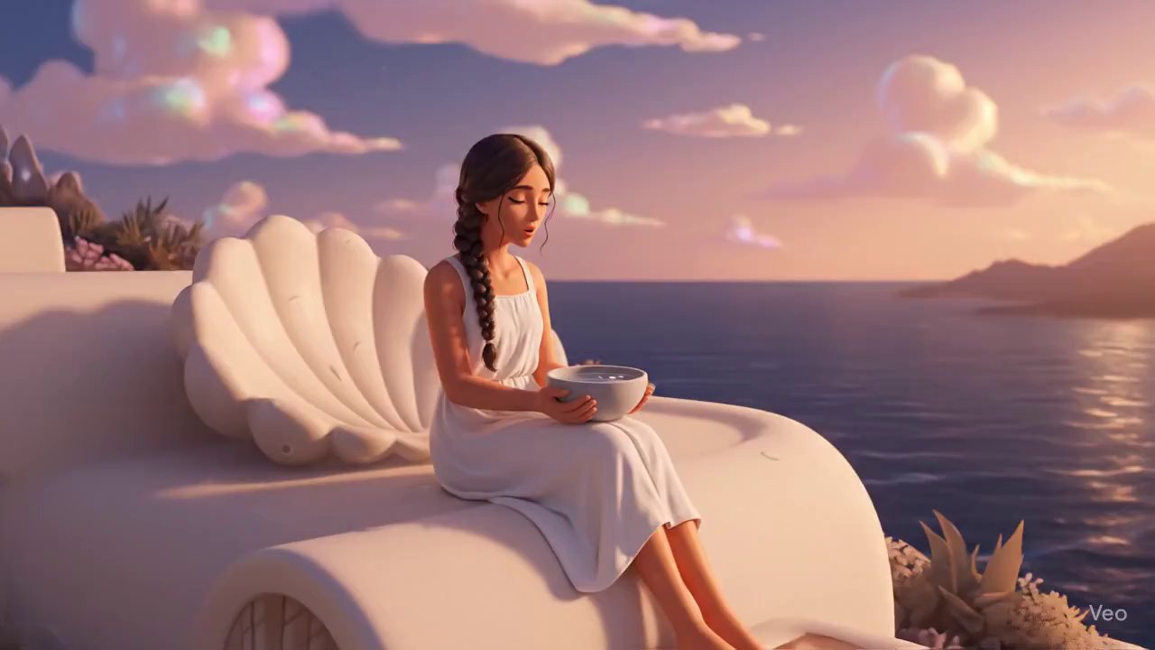 Tunisian Dusk: Anime Serenity on a Rooftop