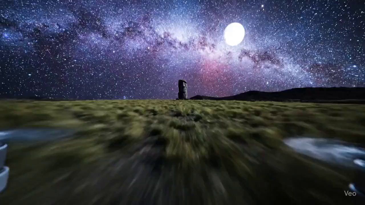 Moai Night Flight: Galactic Easter Island FPV