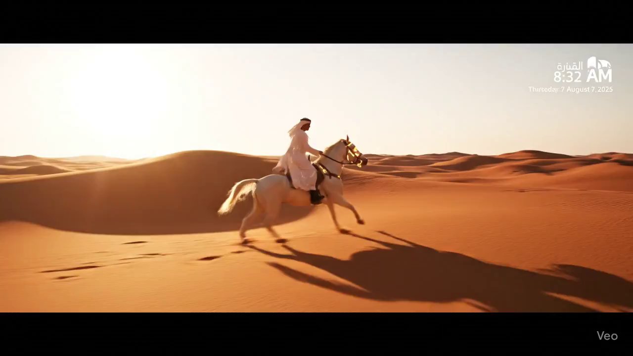 Futuristic Arabian Prince Gallops to Cyber City