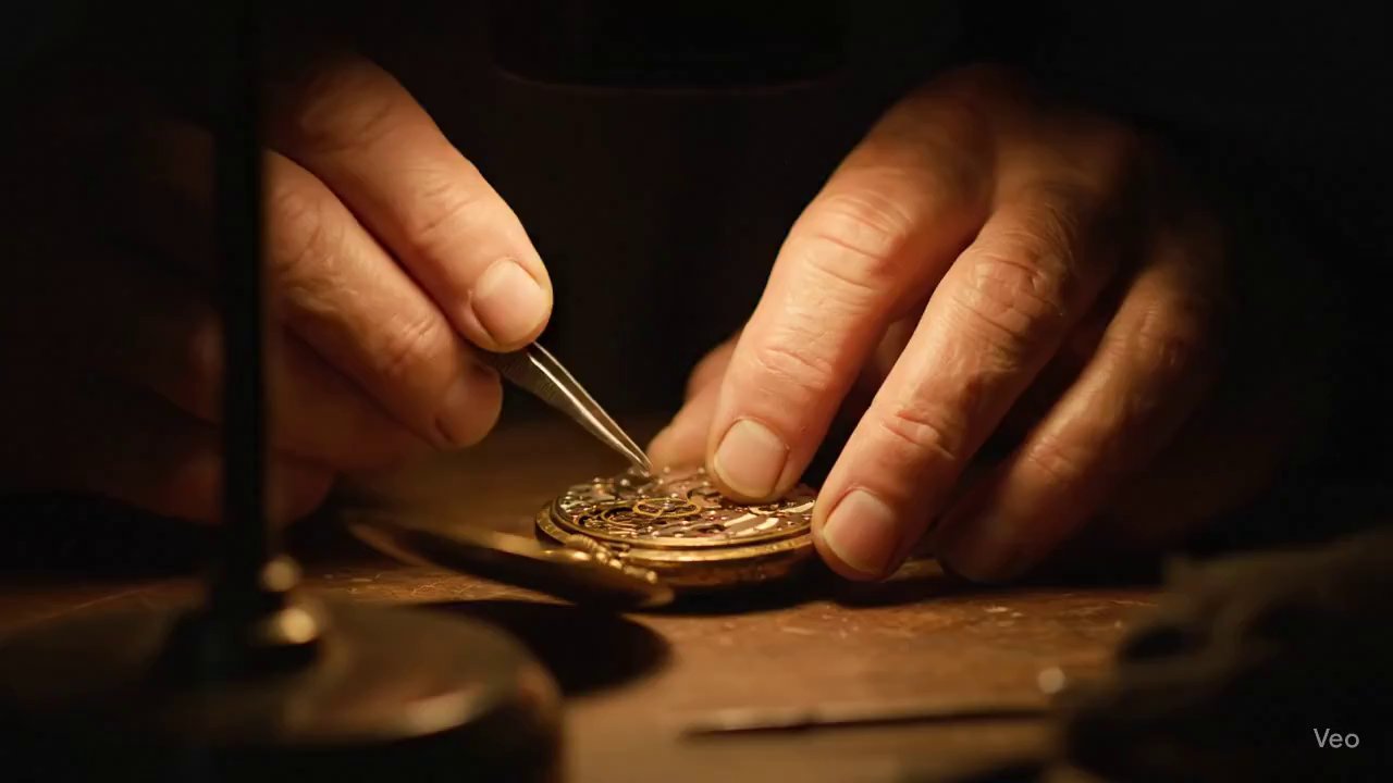Mesmerizing Precision: The Watchmaker's Artistry Up Close