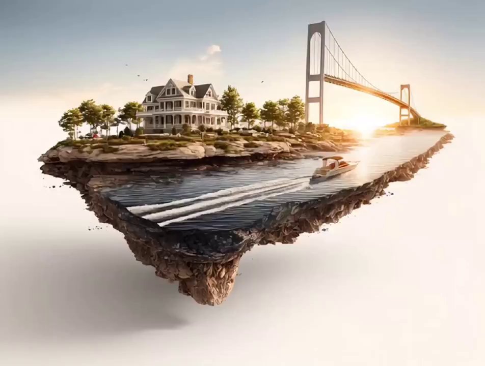 Newport Harbor Sunrise: Photorealistic 3D Coastal Getaway