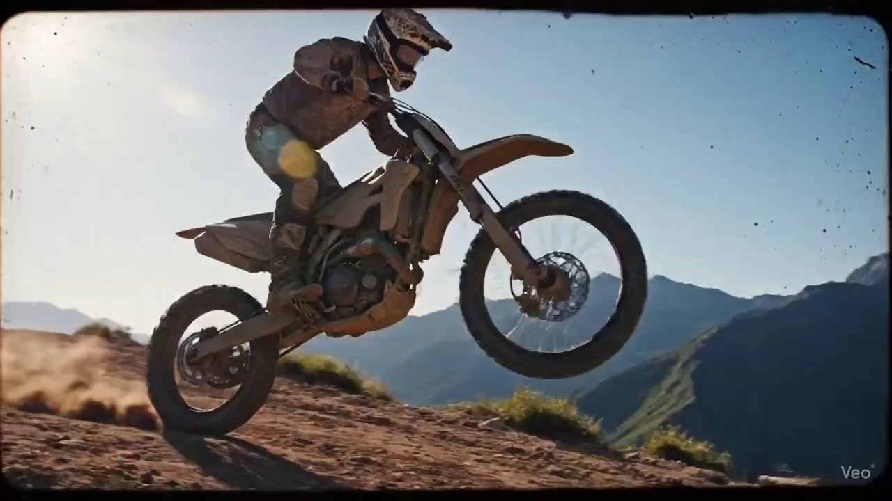 Dirt Bike Air: Hyper-Realistic Mountain Jump