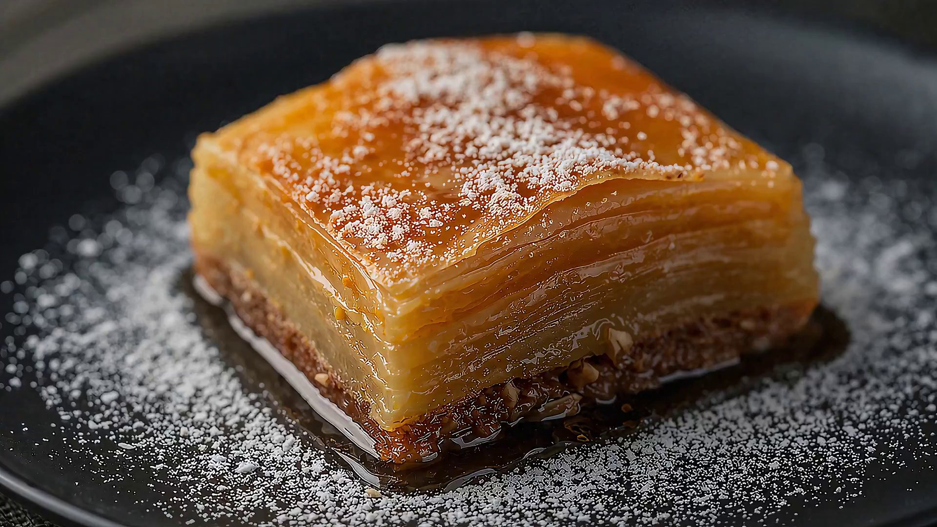 Golden Baklava Dream: Dessert Macro Magic
