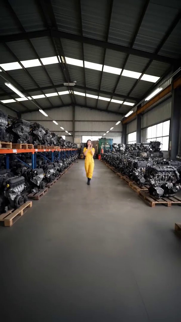 {
  "description": "Inside a large auto parts ware...