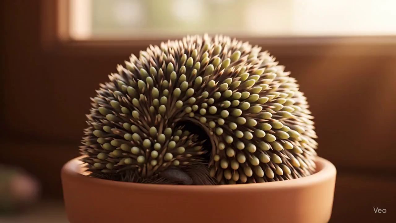 Tiny Hedgehog's Tunisian Sunrise Awakening