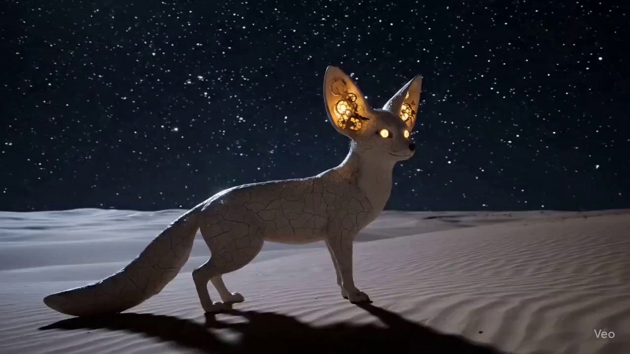 Ancient Fennec Fox: Desert Echoes & Ceramic Wonders