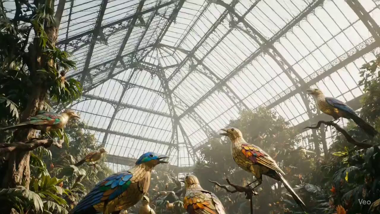 Victorian Greenhouse Oasis: Cinematic Botanical Escape