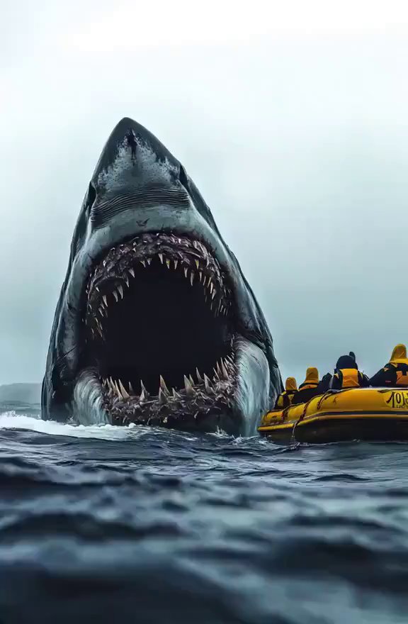 Giant Shark Encounter: Ocean's Apex Predator