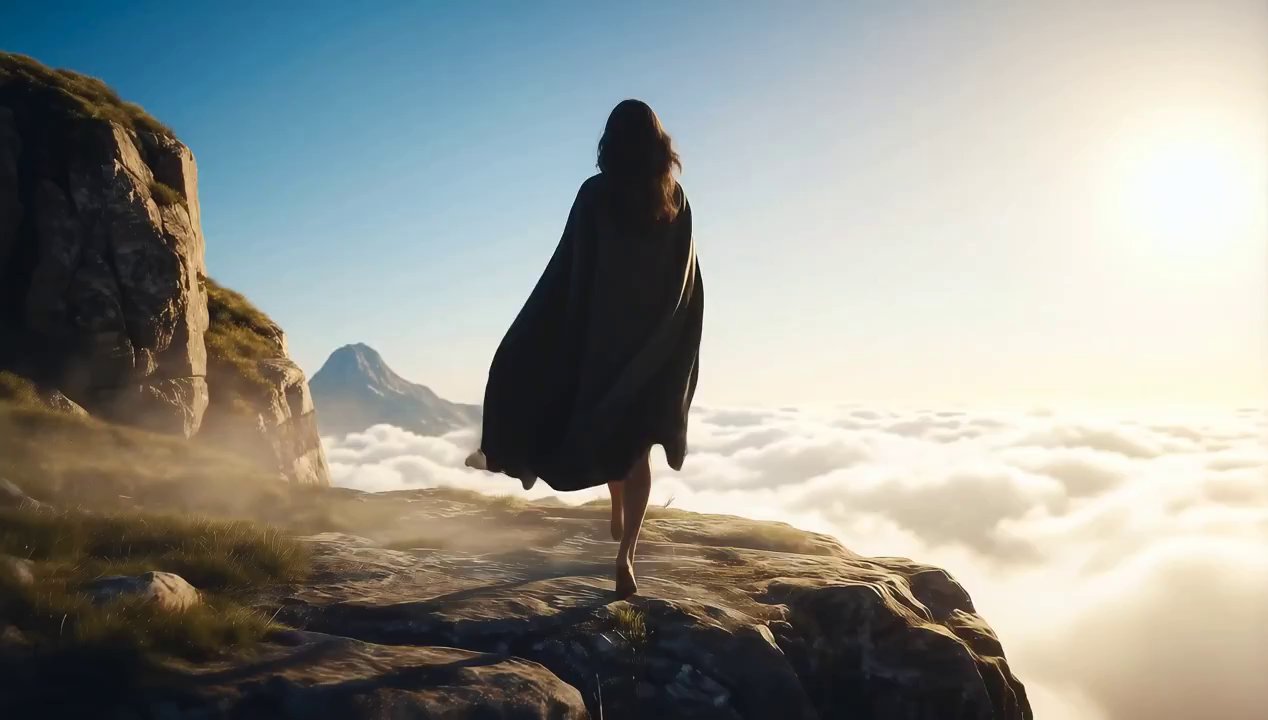 Skyglass: Steps from Thin Air AI Magic - Veo 3 AI video prompt thumbnail
