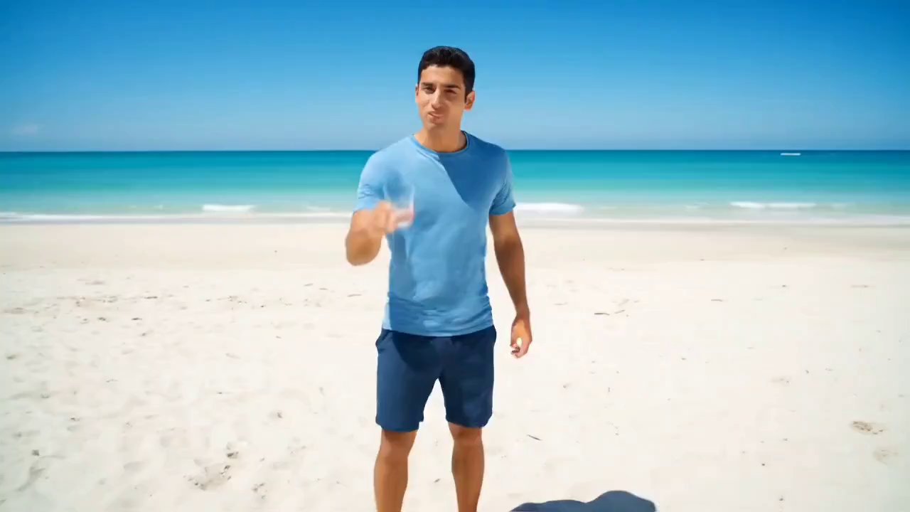 Dynamic Pepsi Beach Ad: Summer Refreshment - Veo 3 AI video prompt thumbnail