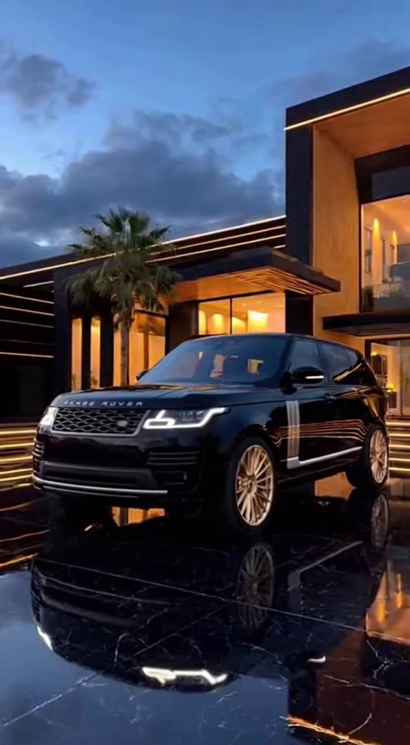 [Sora 2] *« Crée une vidéo hyper réaliste d’une scène extérieure de luxe, montrant un Range Rover noir brilla... - Veo 3 AI video prompt thumbnail