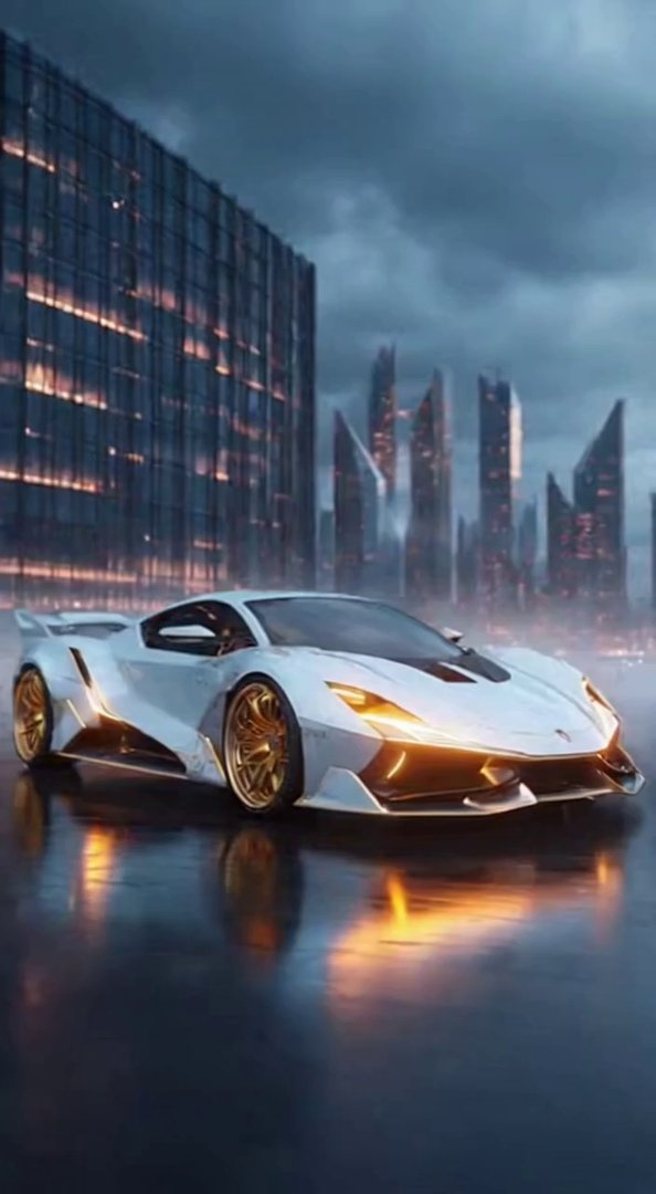 [Sora 2] **« Créer une vidéo ultra-réaliste en 4K d’une voiture futuriste entièrement blanche, avec des dorur... - Veo 3 AI video prompt thumbnail