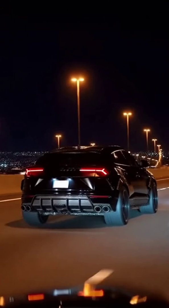 [Sora 2] Vidéo ultra réaliste de nuit sur l’autoroute.
Une Lamborghini Urus Mansory full black, identique au... - Veo 3 AI video prompt thumbnail