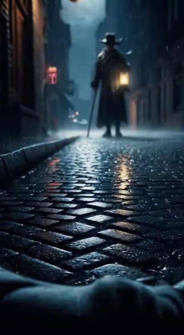 [Sora 2] 🕯️ Scene – EXT. Deserted street – Night

The camera opens from a low angle… a few drops of rain ar... - Veo 3 AI video prompt thumbnail
