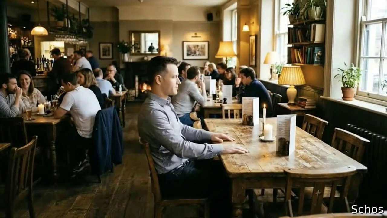 der mann sitzt betrunken schläfrig in dem lokal au...