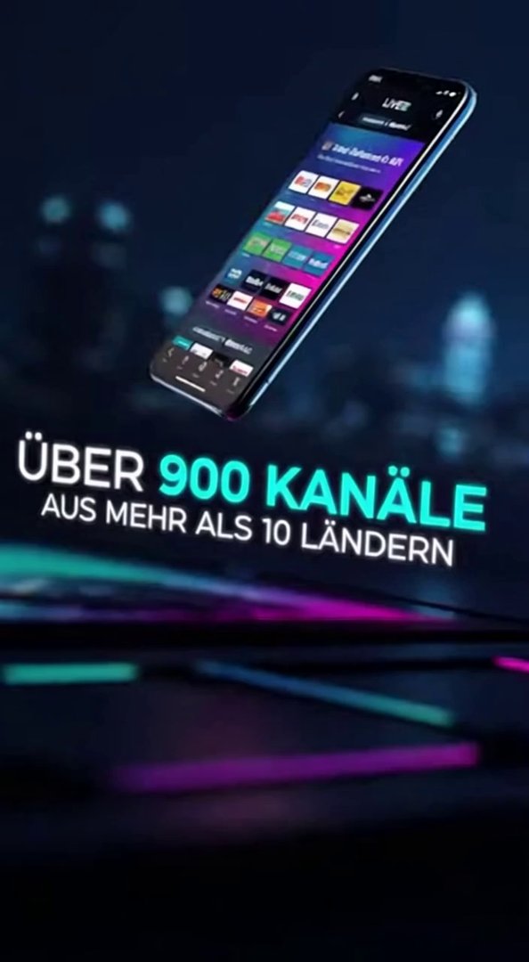 [Sora 2] Erstelle einen modernen, hochwertigen Werbespot für einen Premium-IPTV-Dienst. Der Spot soll dynamis... - Veo 3 AI video prompt thumbnail