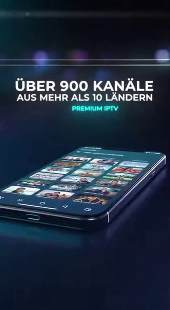 [Sora 2] Erstelle einen modernen, hochwertigen Werbespot für einen legalen Premium-IPTV-Dienst der ca. 60 sek... - Veo 3 AI video prompt thumbnail