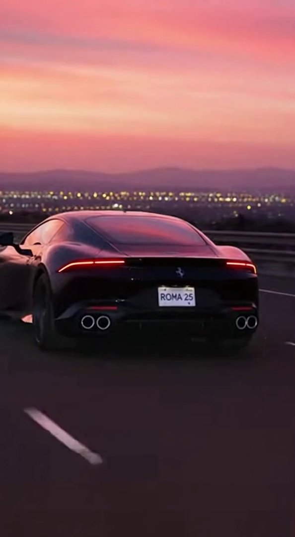 [Sora 2] Vidéo cinématographique hyper réaliste d’une Ferrari Roma 2025 noire, véhicule réel, aucun style car... - Veo 3 AI video prompt thumbnail