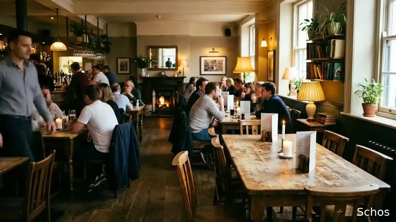 Man Enters Frame, Sits at Empty Table