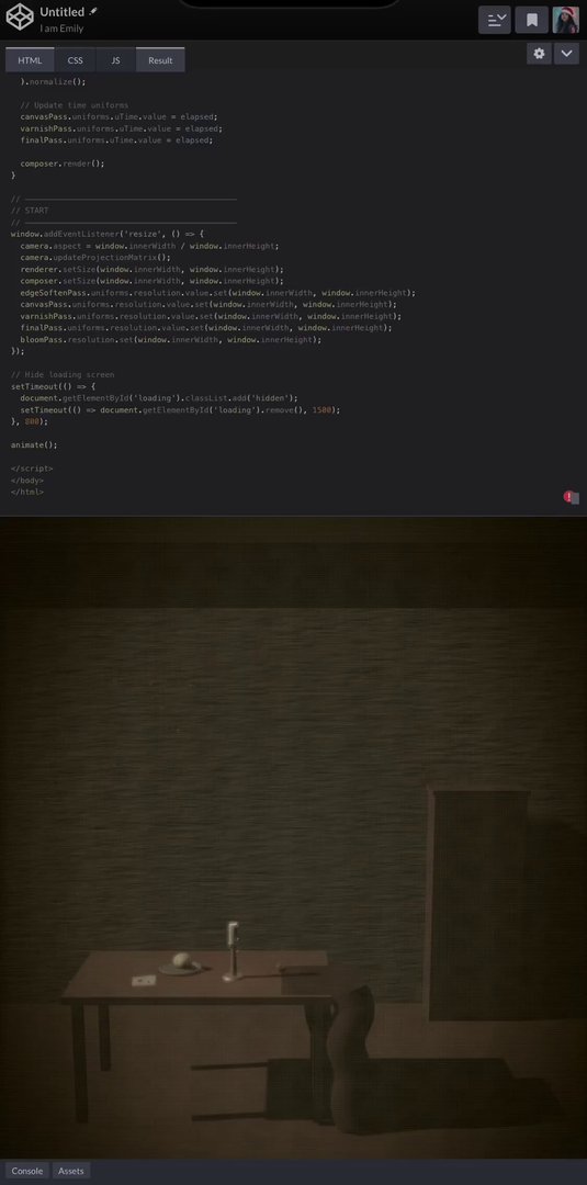 Three.js Oil Painting Room: VEO 3.1 Masterpiece