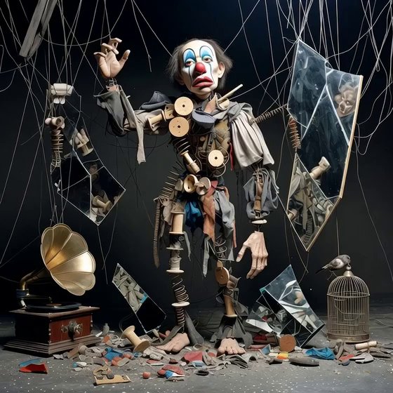 Cinematic Clown Puppet - AI Video Model