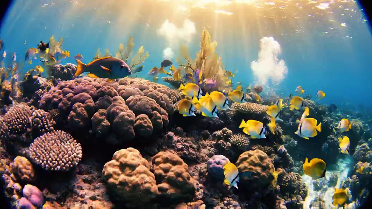 Dive into a Coral Reef: First-Person Underwater Exploration