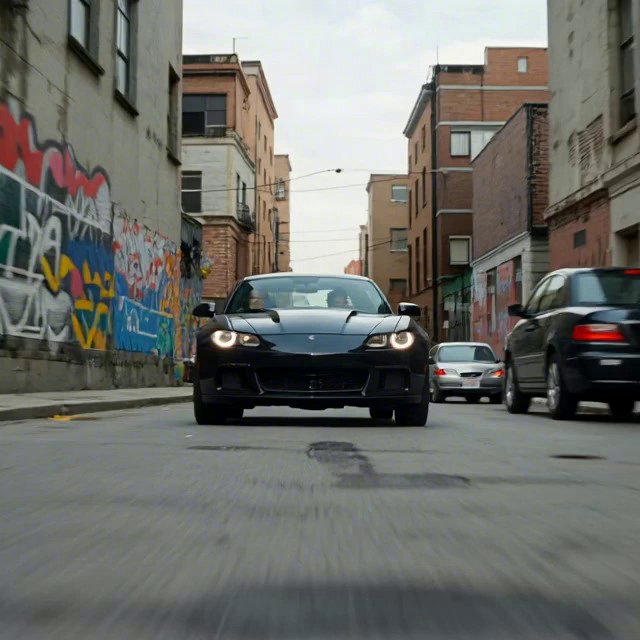 [Seedance 1.5 Pro] Black people driving through the ghetto or hood listening to hip hop trap music.