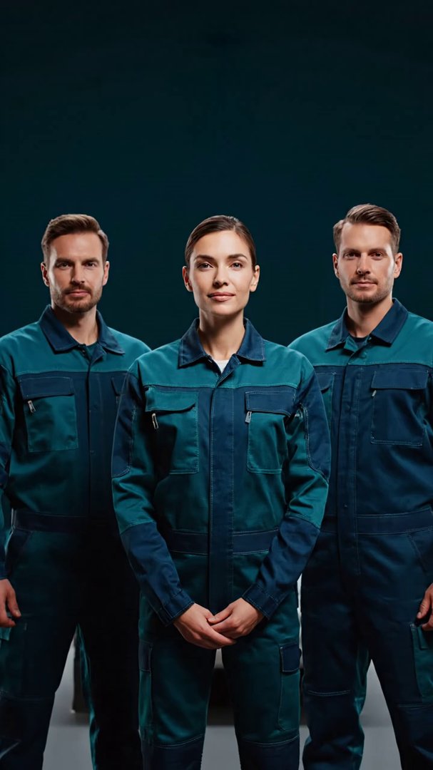 [Veo 3.1 Fast] Use the uploaded image as the exact first frame and primary visual reference. Create an 8-second premium LinkedIn video about intelligent protective clothing an - AI video prompt thumbnail